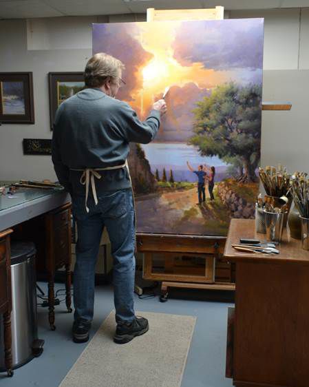 David Anderson at work.